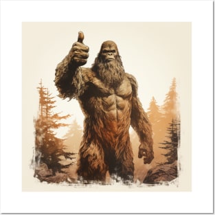 Vintage Bigfoot Sasquatch Yowie Posters and Art